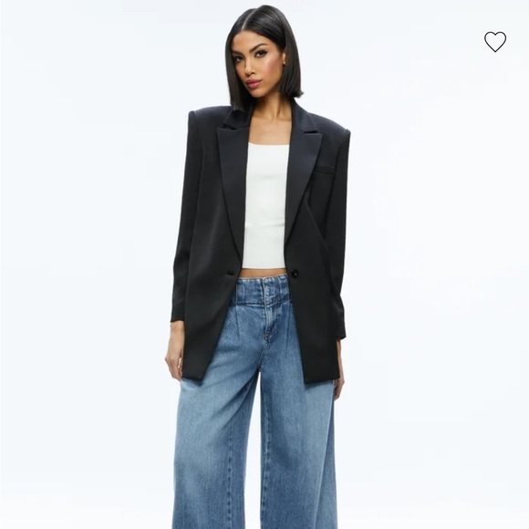 Alice + Olivia Oversized Black Blazer - Picture 2 of 8
